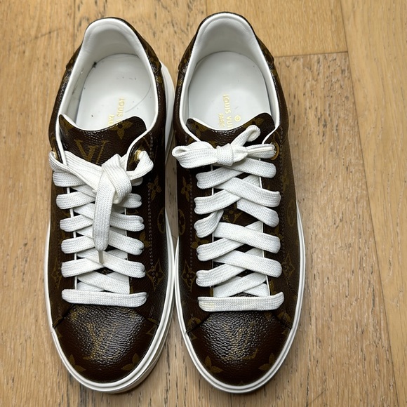 Louis Vuitton Time out sneakers Cacao Brown Monogram - Picture 2 of 9